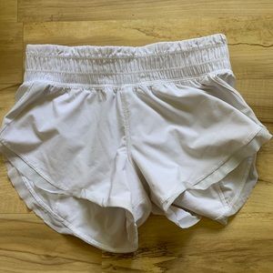 LuluLemon White Athletic Shorts
